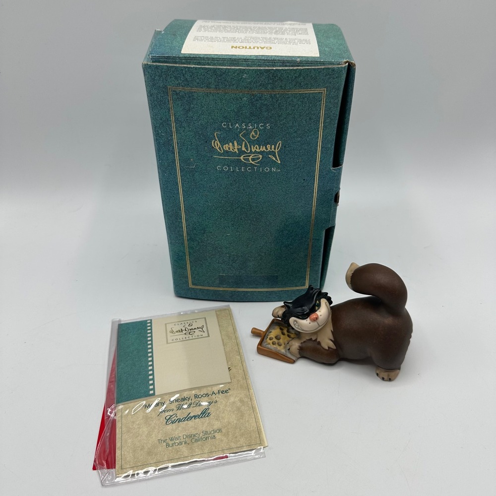 WDCC Disney Cinderella Lucifer Meany Sneaky Roos-A-Fee Figurine with Box COA